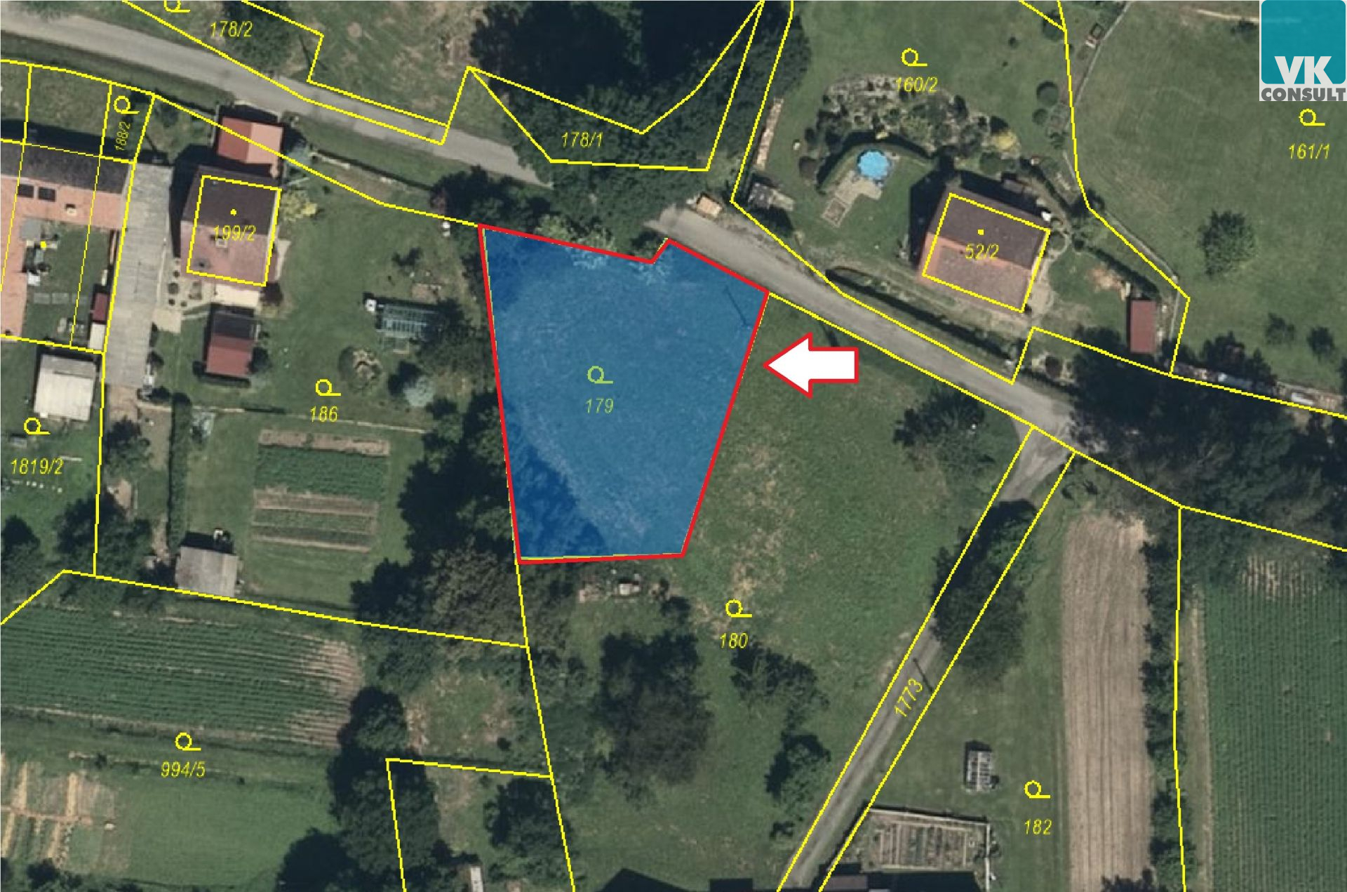 Karle - prodej pozemku 755 m2 k bydlení nedaleko Svitav - obrázek č.3