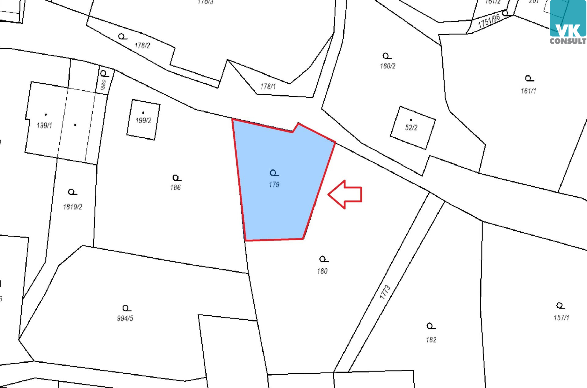 Karle - prodej pozemku 755 m2 k bydlení nedaleko Svitav - obrázek č.4