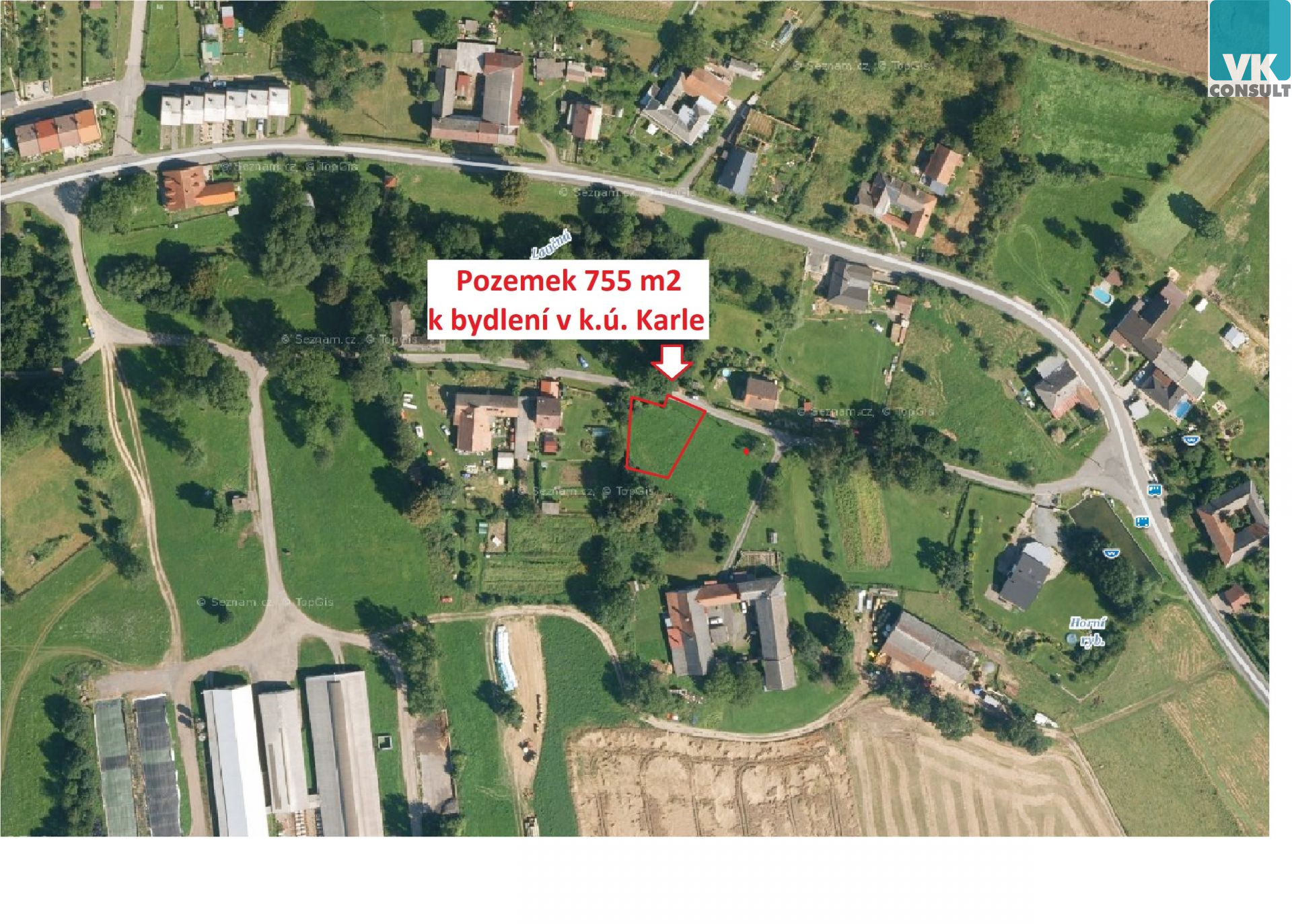 Karle - prodej pozemku 755 m2 k bydlení nedaleko Svitav - obrázek č.6
