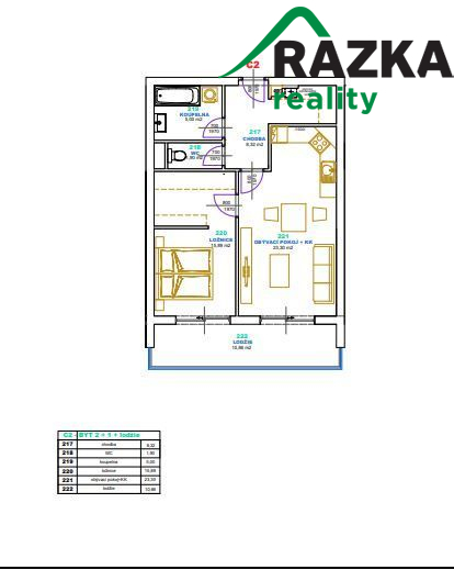 2 kk v novém bytovém domě v Klatovech - 71,76 m2 - titulní obrázek--