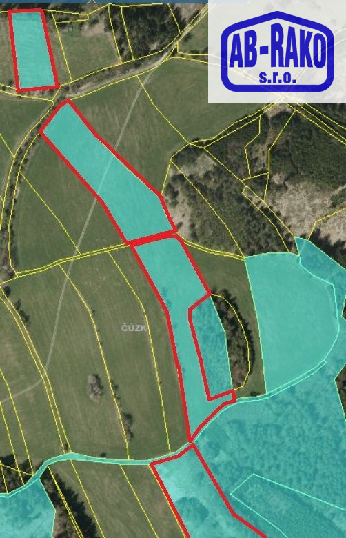 ideální 1/2 z 15,3 ha zem. pozemků okolo Najdeku u Lodhéřova - obrázek č.4