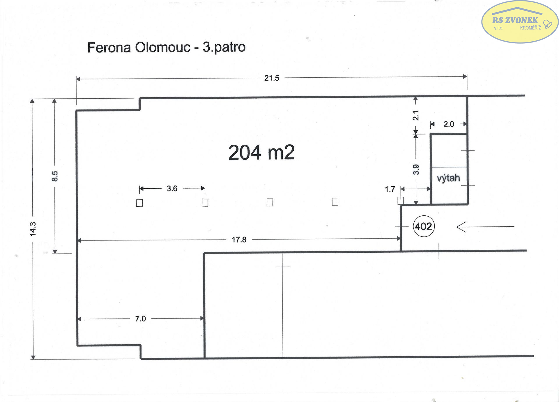 Pronájem kanceláří u Olomouce - obrázek č.3
