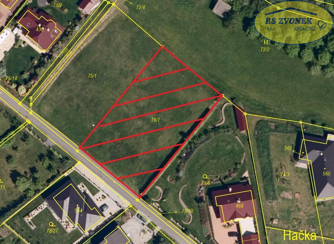 Prodej pozemku pro stavbu RD, Přílepy u Holešova - titulní obrázek--