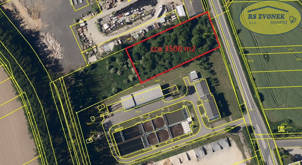 Komerční pozemek 3500 m2, Hulín - titulní obrázek--