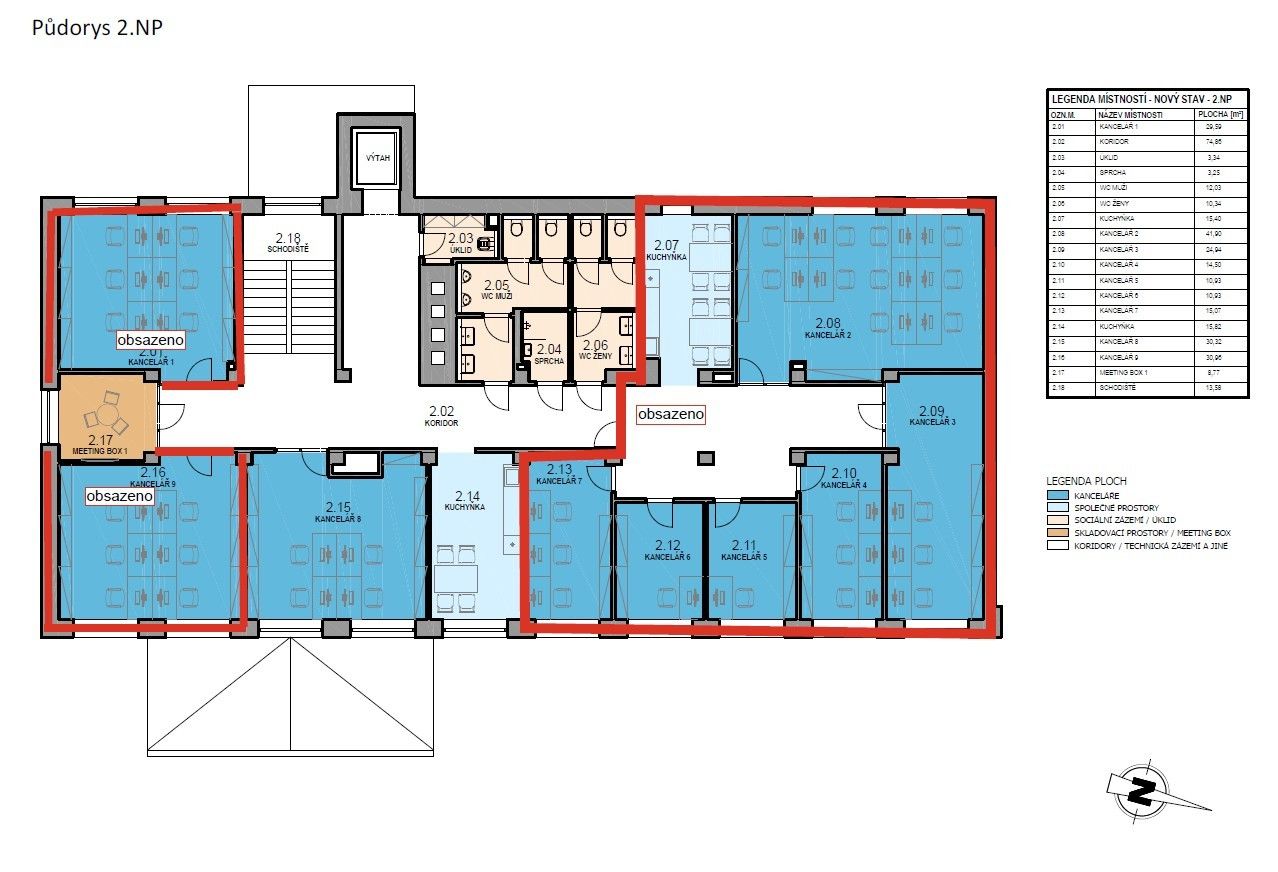 Pronájem kanceláře 30 m2, ul. Na Zákopě, Olomouc - obrázek č.5