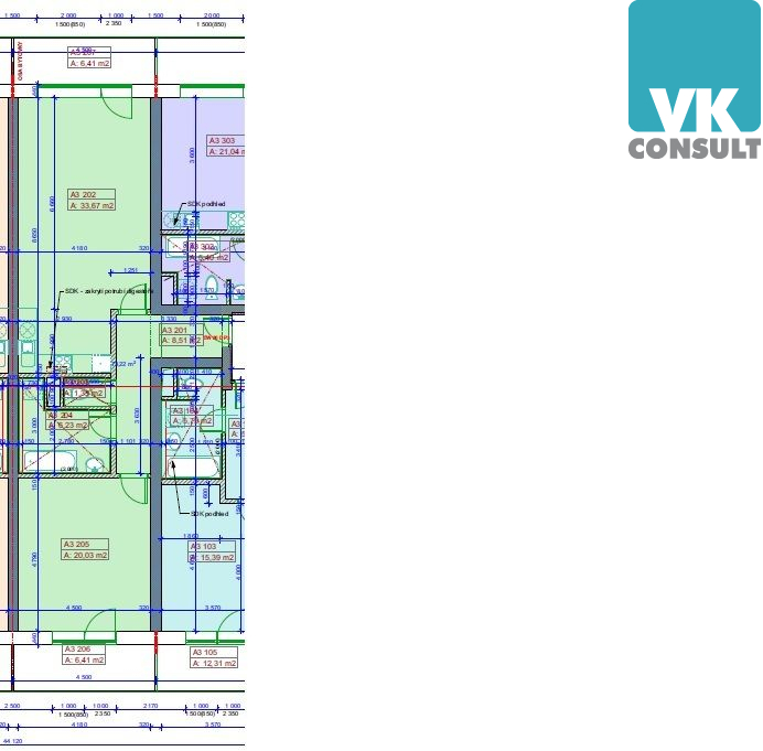 Prodej - byt 2+kk se 2 balkony ve výstavbě - Litomyšl - obrázek č.5