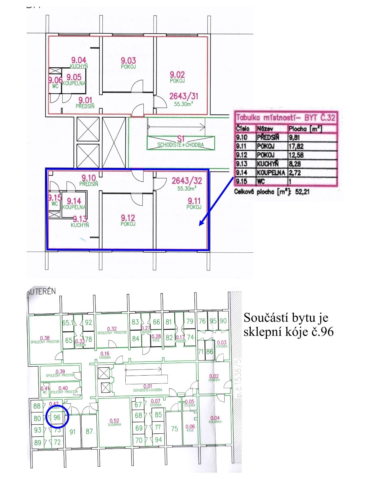 Prodej bytu 2+1 na Mělníku - obrázek č.12