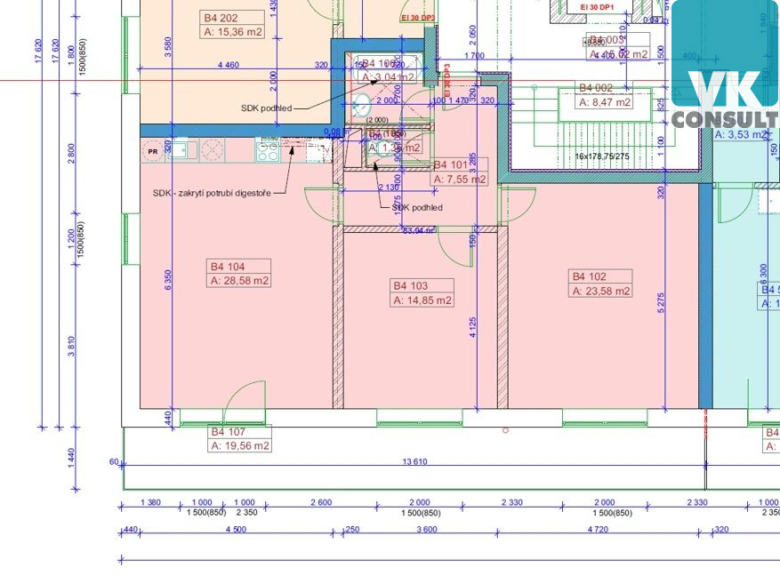 Prodej - byt 3+kk s balkonem ve výstavbě - Litomyšl - obrázek č.2