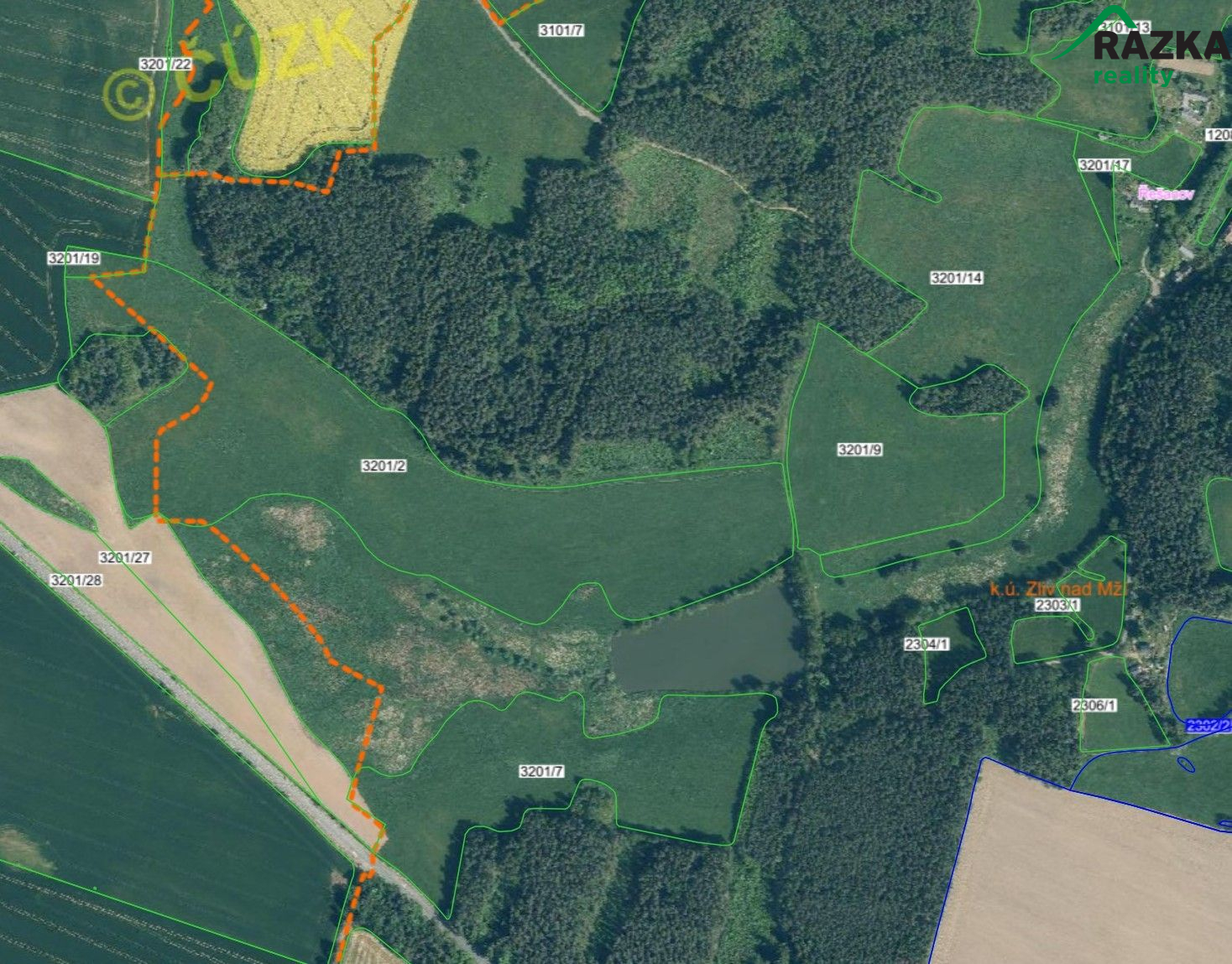 Louky 19,8 ha Zliv - titulní obrázek--
