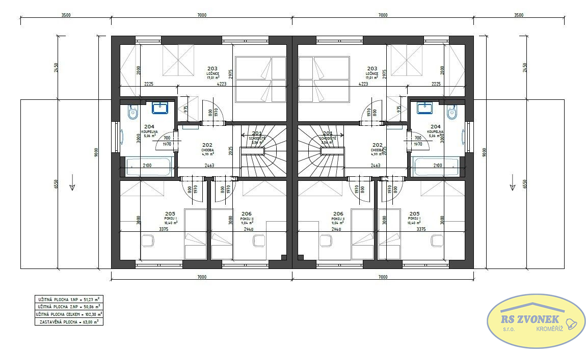 Novostavba patrového RD 5+kk, Kroměříž - obrázek č.3
