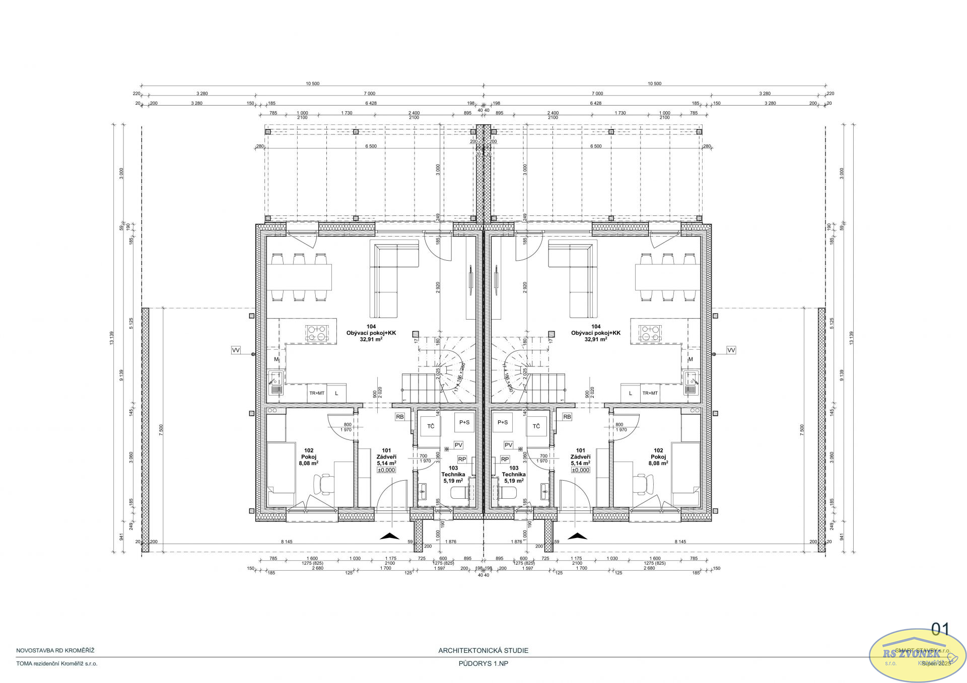 Novostavba patrového RD 5+kk, Kroměříž - obrázek č.4