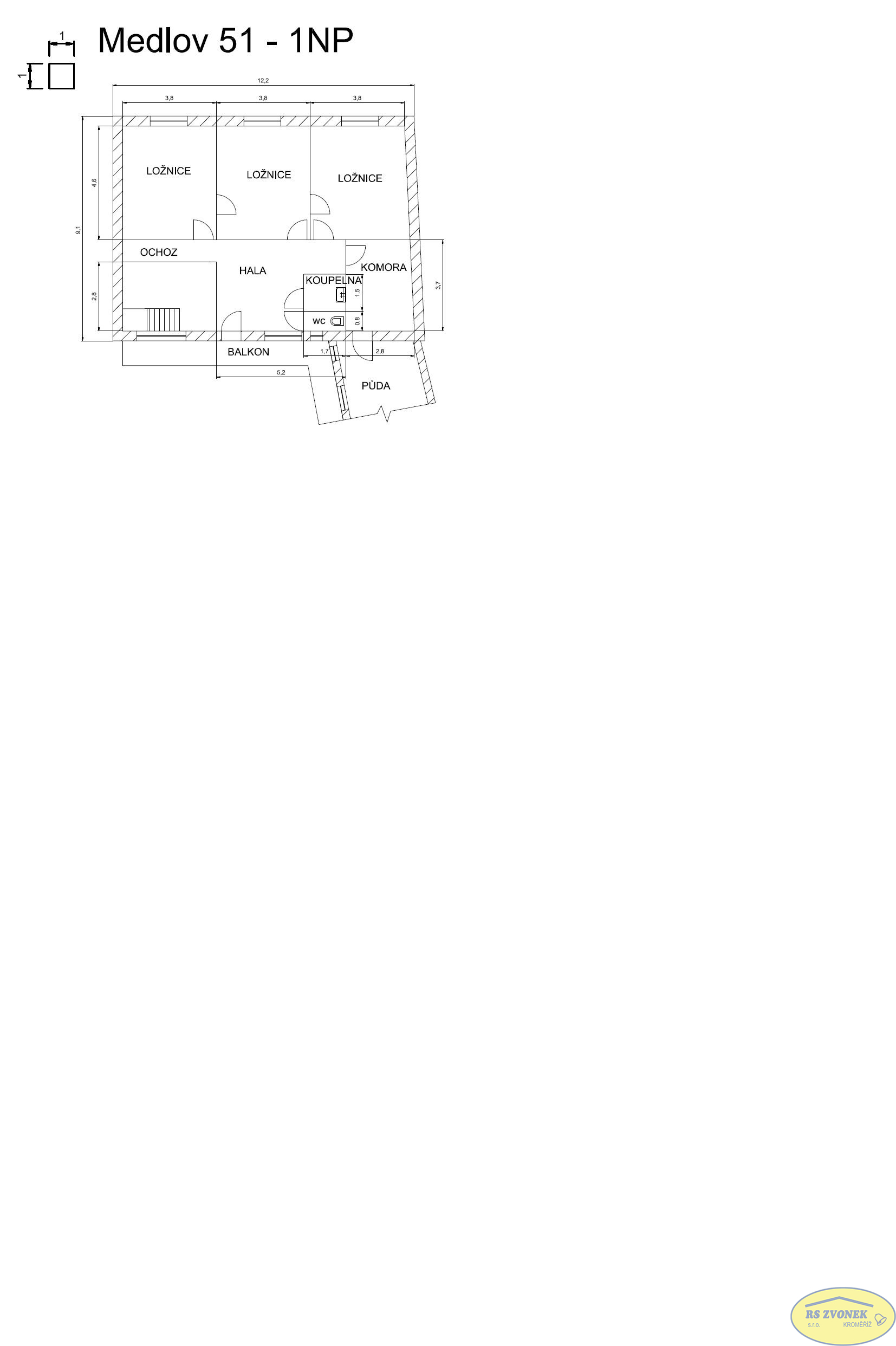 Prodej RD 5+1 Medlov u Zborovic - obrázek č.14