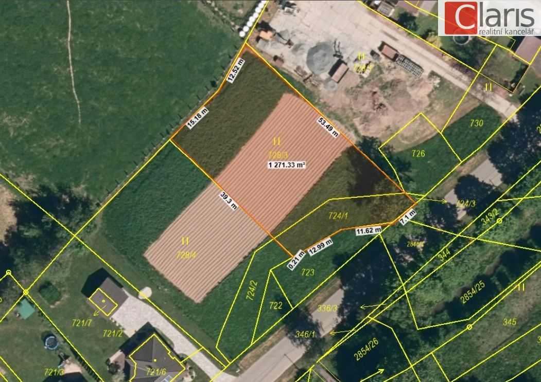 Prodej stavebního pozemku 1280 m2 Bartošovice - obrázek č.12