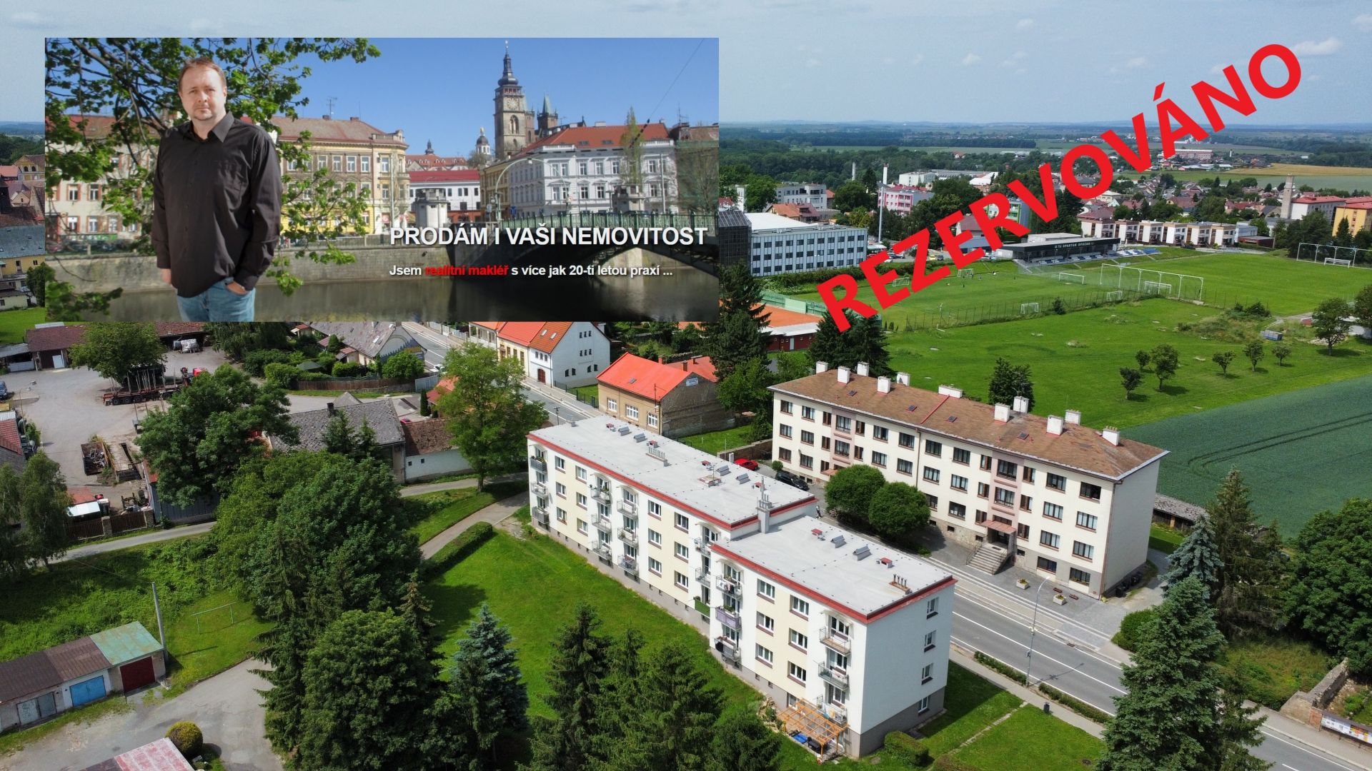 Byt 3+1/B (62m2) v Opočně, Dobrušská ul. - titulní obrázek--