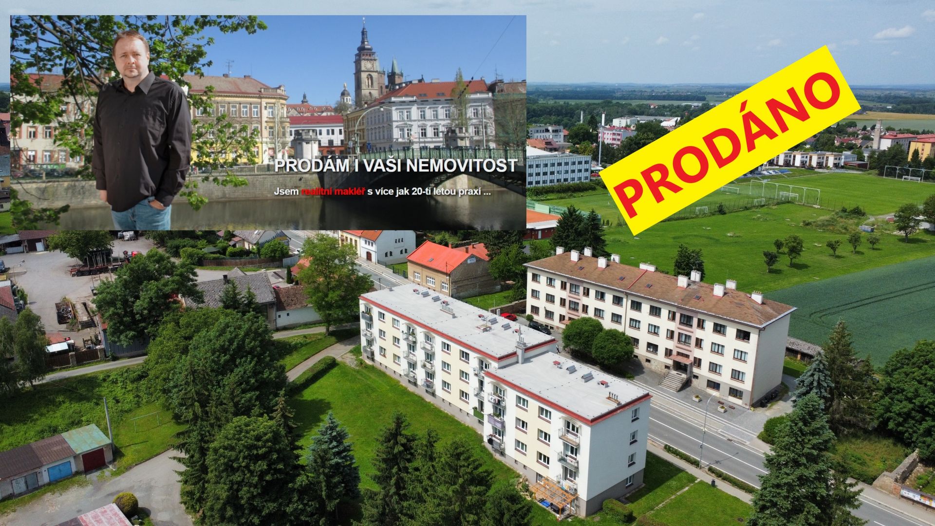 Byt 3+1/B (62m2) v Opočně, Dobrušská ul. - titulní obrázek--