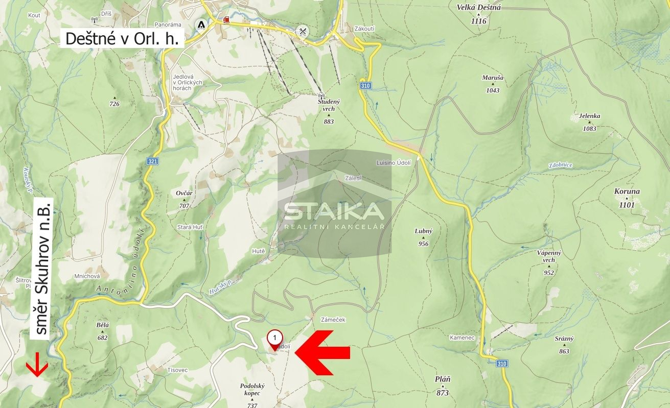 Prodej chalupy na polosamotě v Orlických horách - obrázek č.13