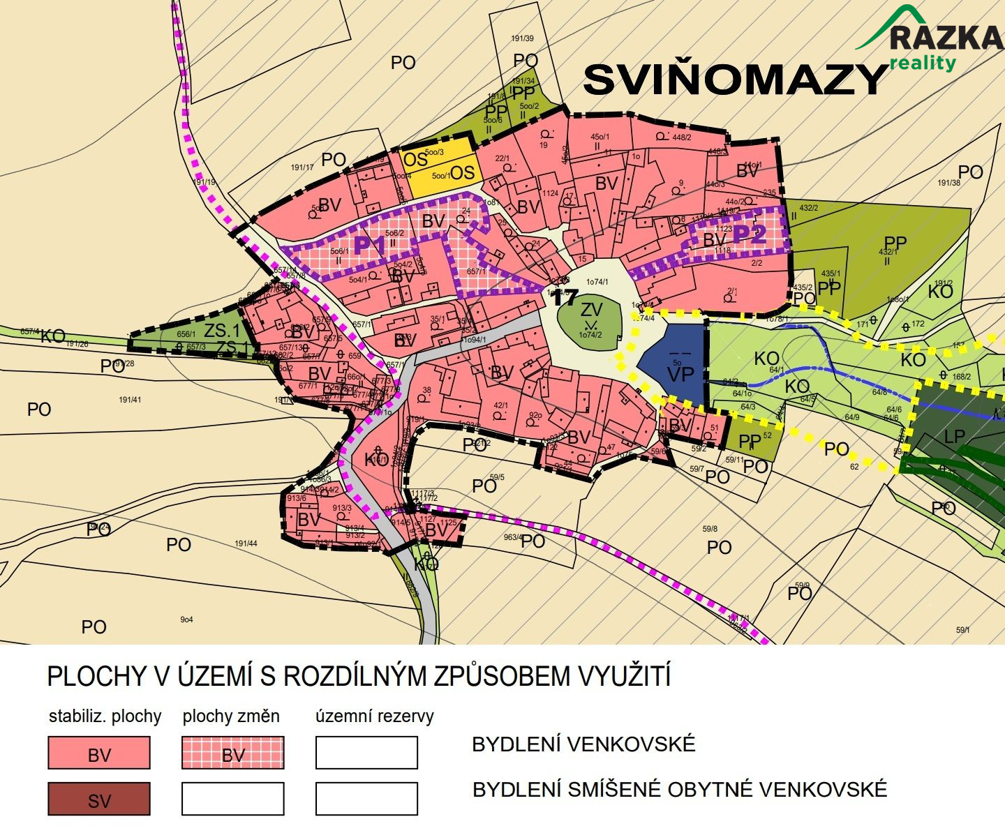 Stavební pozemek (1548m2) Sviňomazy, obec Trpísty - obrázek č.7