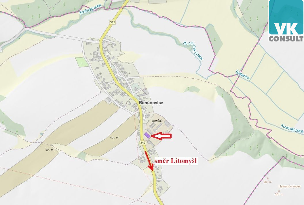 Pronájem - skladovací hala 20x40 m - Bohuňovice (okr. SY) - obrázek č.2