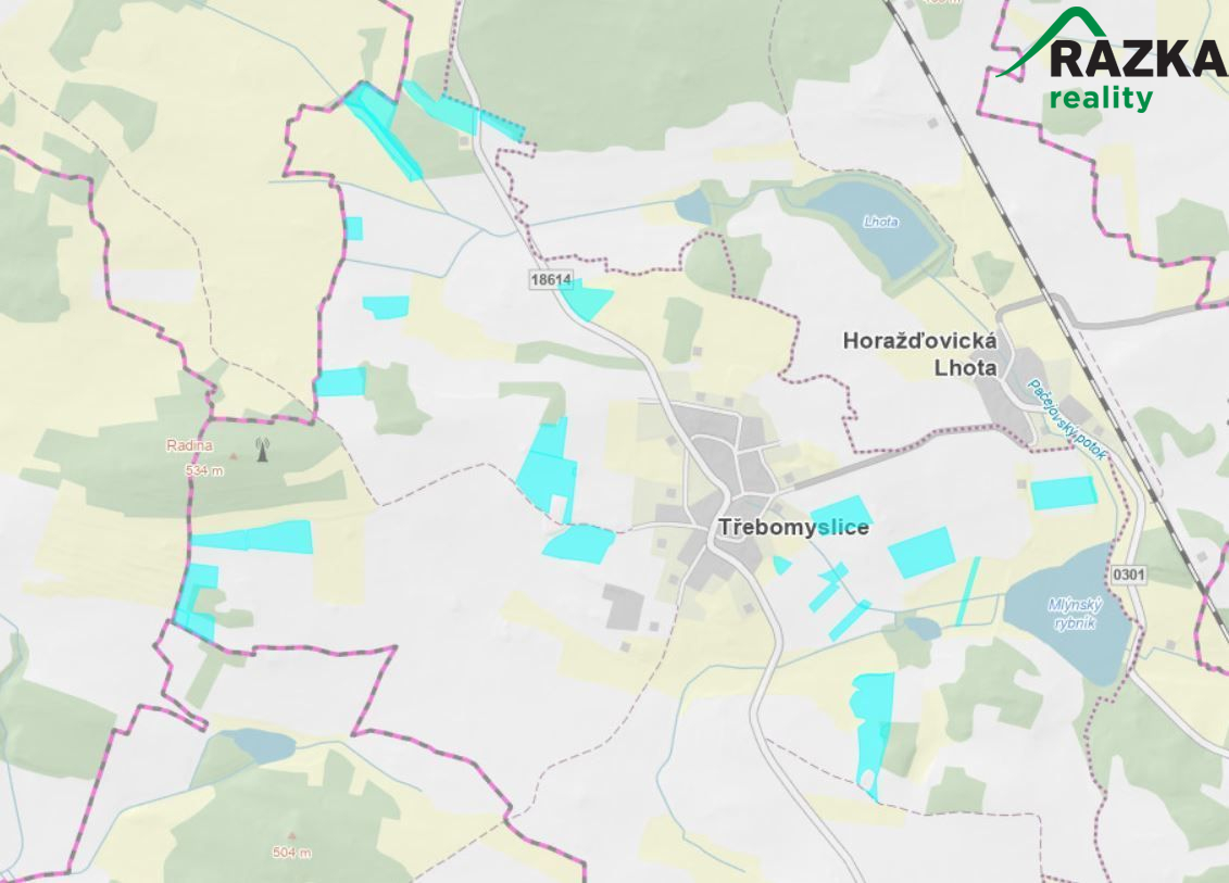 Soubor pozemků Třebomyslice u Horažďovic - titulní obrázek--