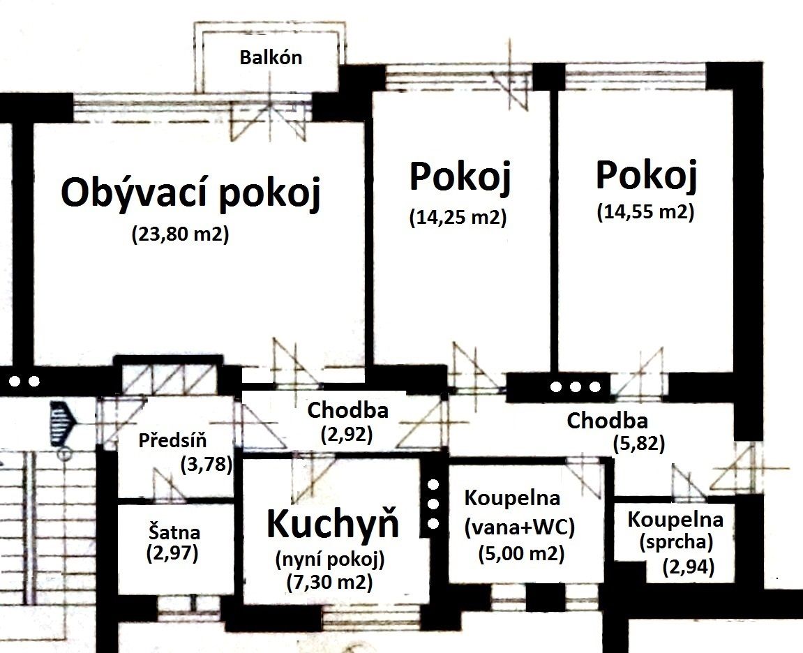 Byt 3+1/B, OV, Husova ulice, Hořice, okr. Jičín - obrázek č.17
