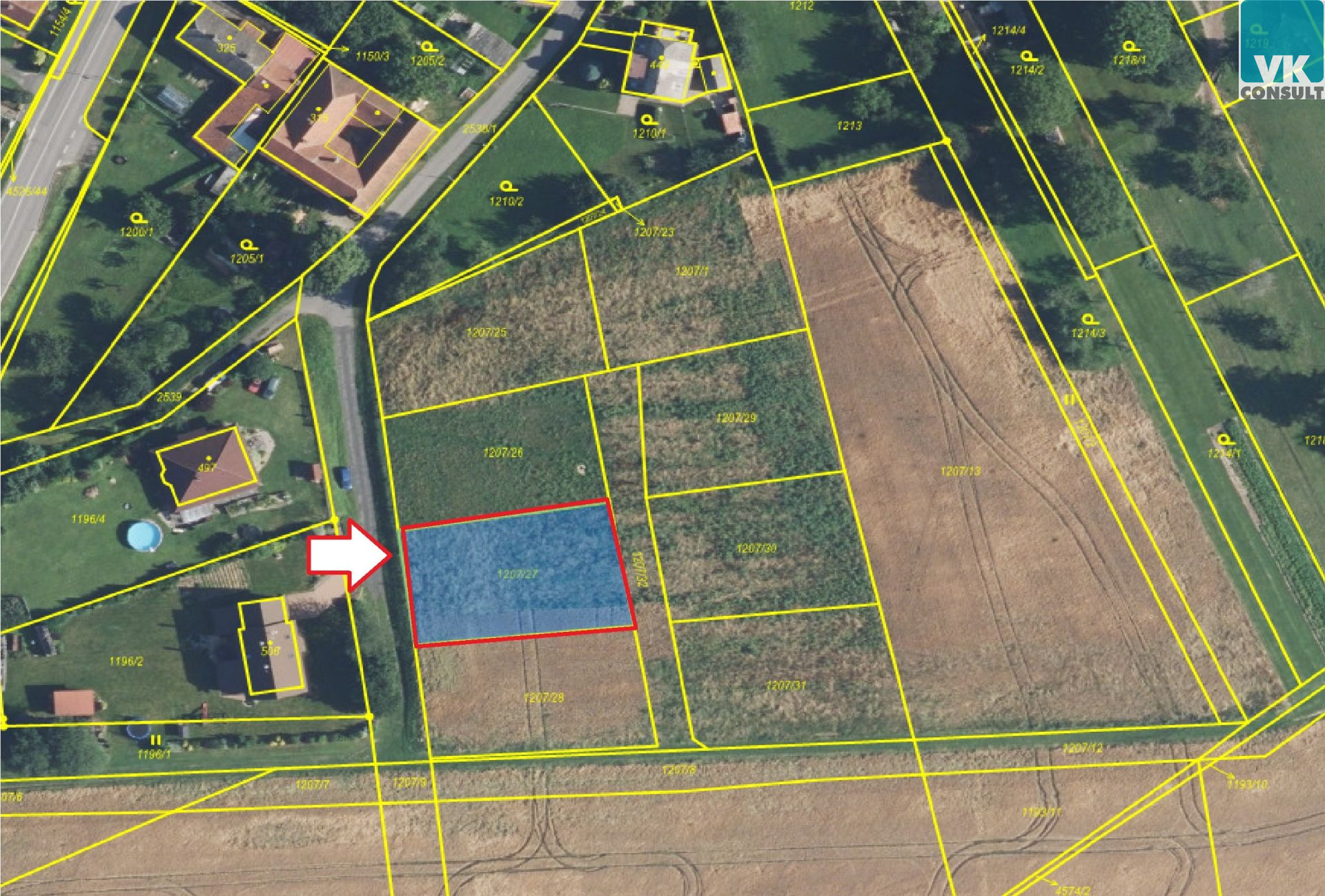 Prodej pozemku 792 m2 pro bydlení v Litomyšli - Pohodlí - titulní obrázek--