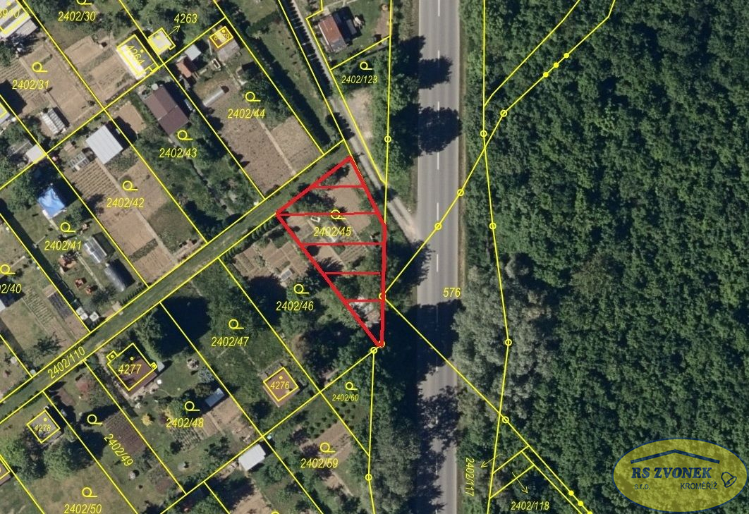 Prodej zahrady 324 m2, Horní zahrady, Kroměříž - titulní obrázek--